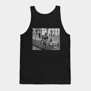 Statue of boy and dog Tank Top